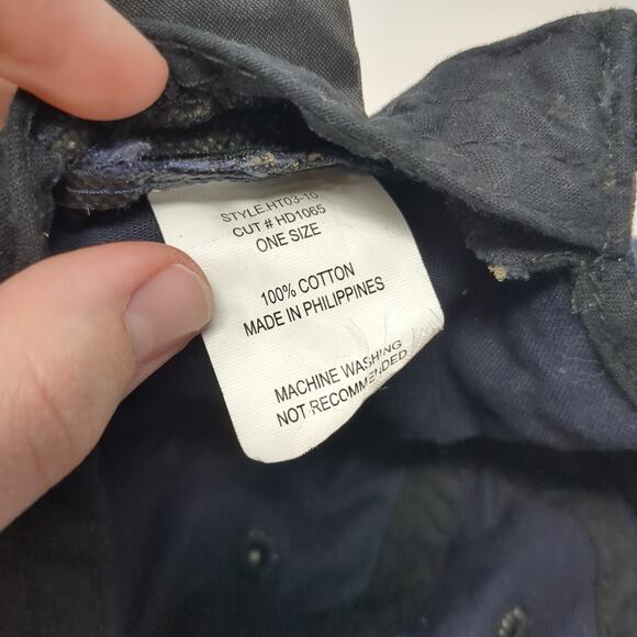 North Kansas City Hospital Strapback Baseball Cap Blue One Size 6 Panel Edwards - Picture 10 of 10